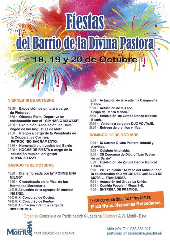 Fiestas del Barrio de la Divina Pastora 2019