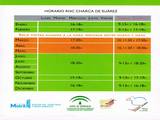 Horario de Apertura de la RNC Charca de Suárez para el mes de Octubre