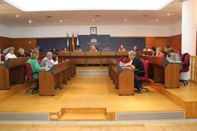 Momento del primer Pleno del Ayuntamiento de Motril