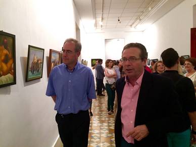 En la Casa de la Condesa exposición colectiva de los alumnos de Miguel Ángel López Montero en la  ‘Academia Hangel ArtStudio’